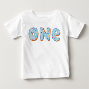 Doughnut Grow Up First birthday one Baby T-Shirt