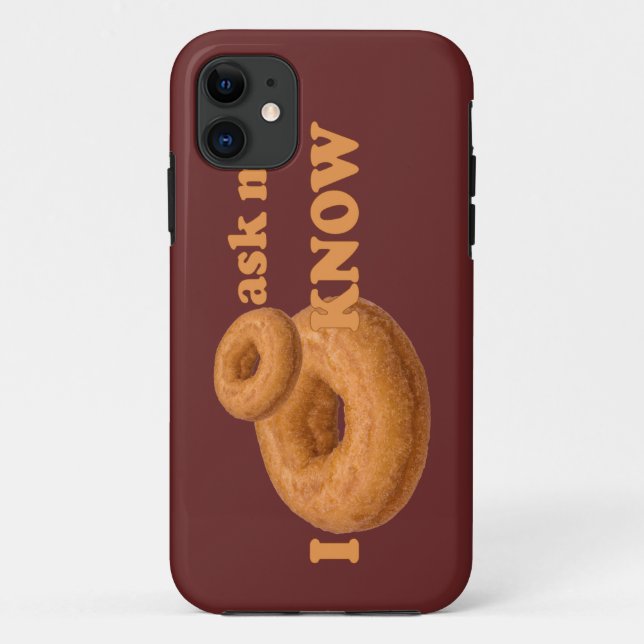 Doughnut Humour custom iPhone case (Back)