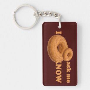 Doughnut Humour custom key chain