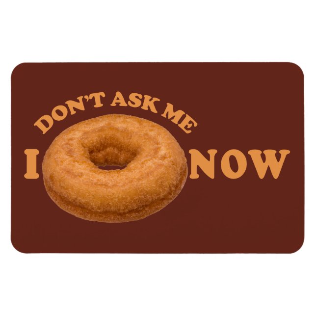 Doughnut Humour custom magnet (Horizontal)