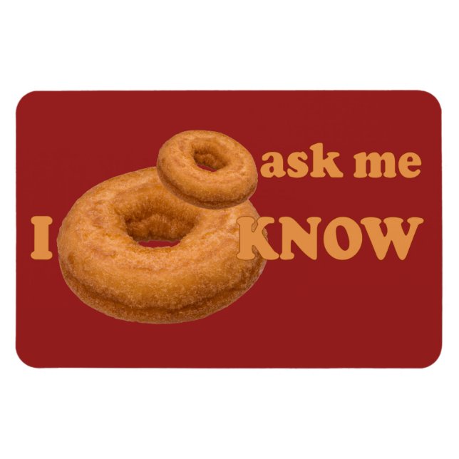 Doughnut Humour custom magnet (Horizontal)