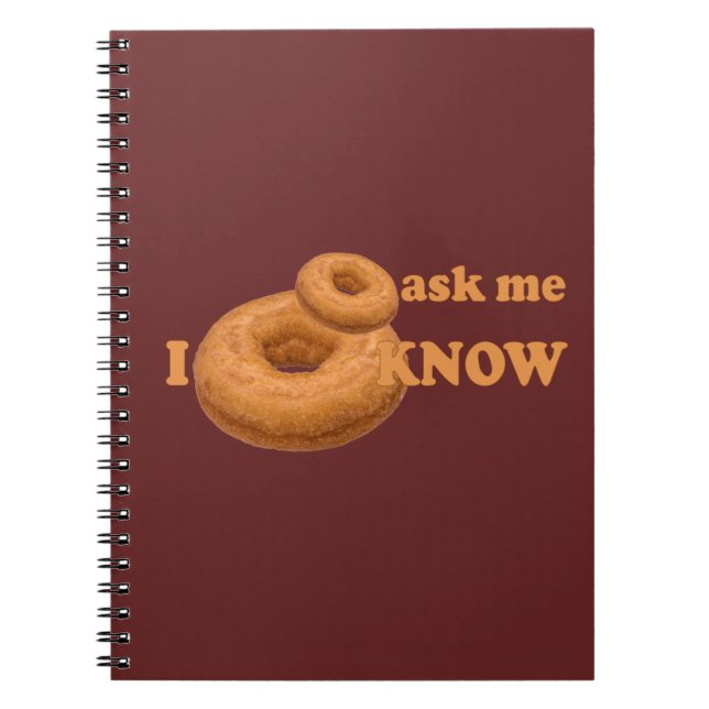 Doughnut Humour custom notebook (Front)