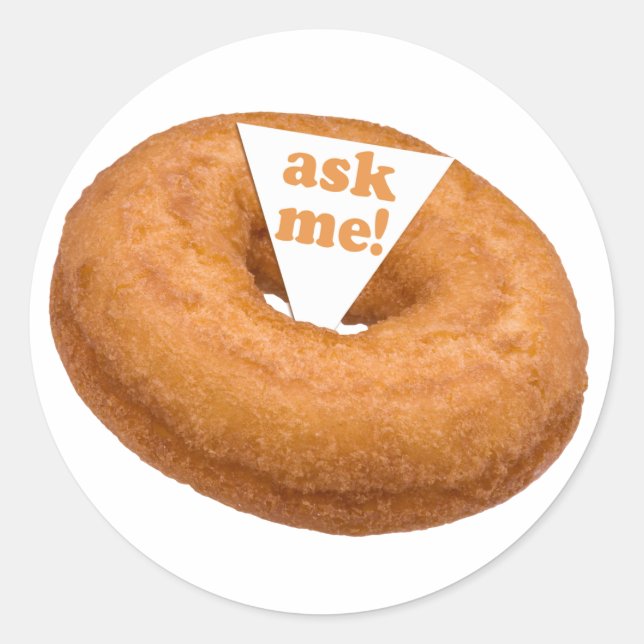 Doughnut Humour custom stickers (Front)