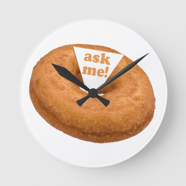 Doughnut Humour custom wall clock (Front)