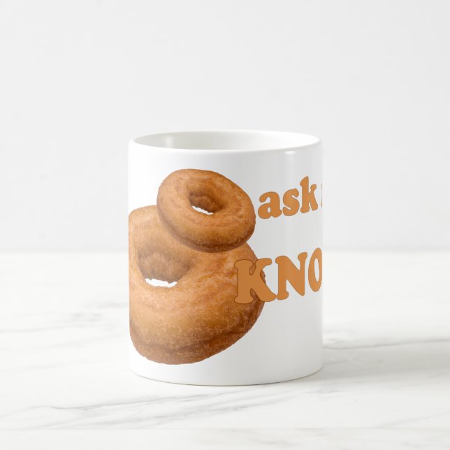 Doughnut Humour mugs – choose style, colour (Center)