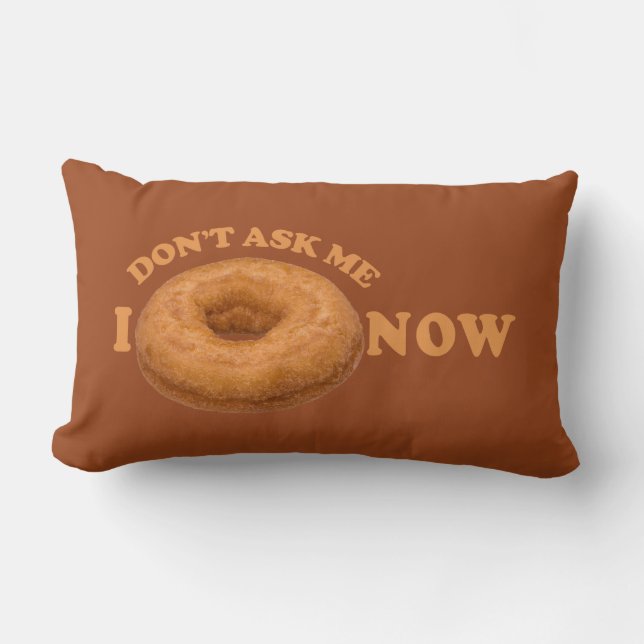 Doughnut Humour throw pillow (Front)