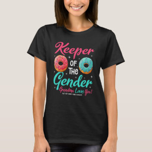 Doughnut Keeper Of The Gender Grandma Loves You T-Shirt