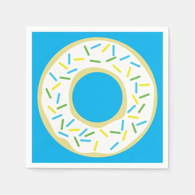 Doughnut Kid's Birthday Party Cute Napkin (Front)