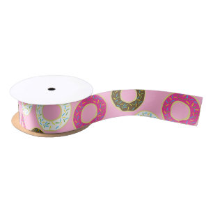 Doughnut Kid's Birthday Party Cute Satin Ribbon
