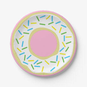 Doughnut Kids Birthday Party Paper Plate