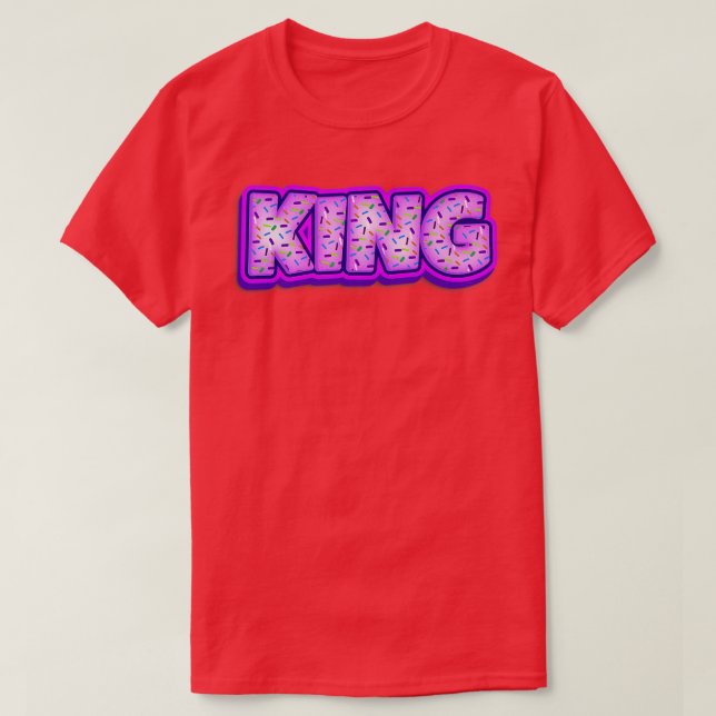 Doughnut King Baker Doughnuts Lover Baking Royalty T-Shirt (Design Front)