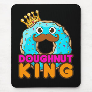 Doughnut King Doughnut Lover Men Mouse Pad