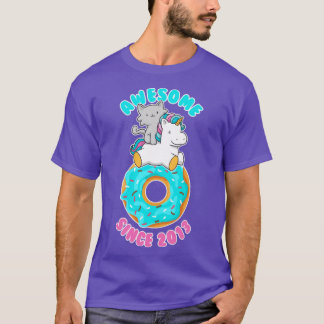 Doughnut Kitten Unicorn Awesome since 2013 T-Shirt