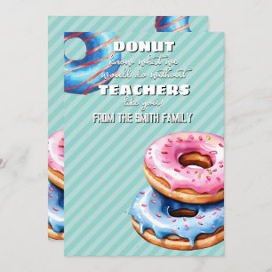 doughnut know what to do gift CARD HOLDER teacher