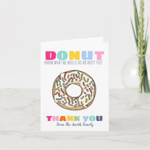 doughnut know what to do teacher gift CARD HOLDER