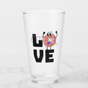 Doughnut love glass