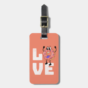 Doughnut love luggage tag
