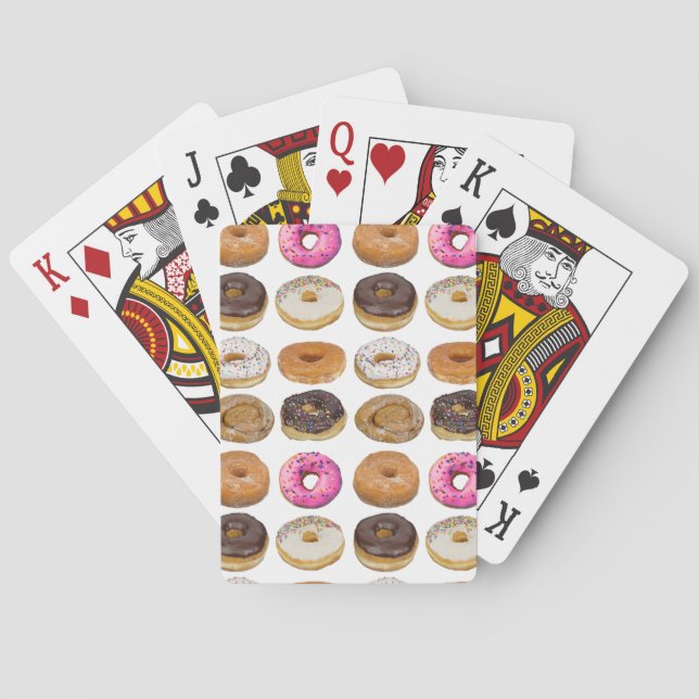 Doughnut Lover Doughnuts Variety Playing Cards (Back)