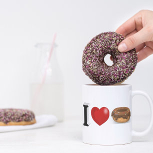Doughnut Lover half Coffee Mug
