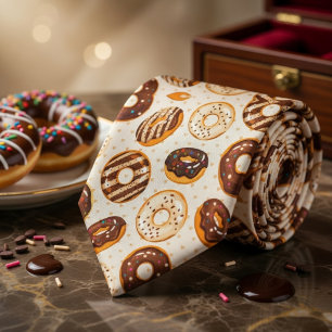 Doughnut Lover Pattern  Tie