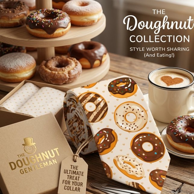 Doughnut Lover Pattern  Tie (Creator Uploaded)