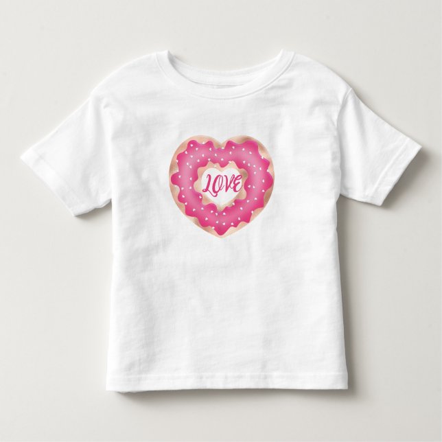 Doughnut Lover Pink  Toddler T-Shirt (Front)