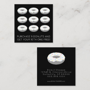 doughnut loyalty stamp card