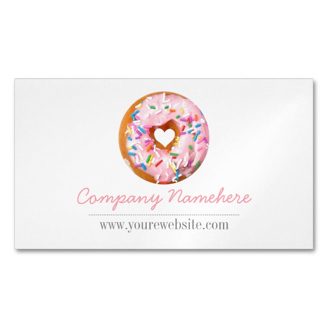 Doughnut Magnetic Business Card (Front)