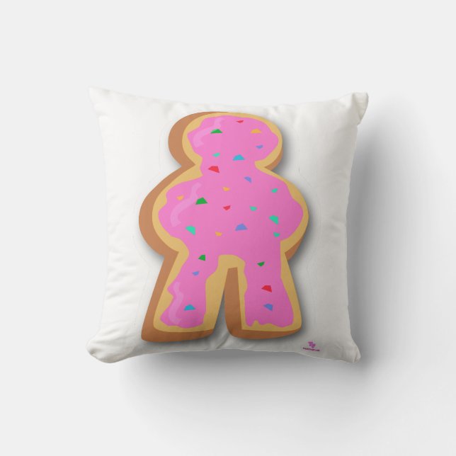 Doughnut Meeple Fun Board Game Artsy Design Cushion (Front)