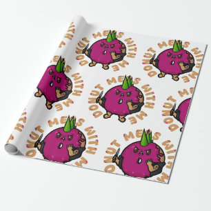 Doughnut Mess With Me Wrapping Paper