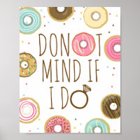 Doughnut Mind If I Do Bridal Shower Wedding Confet