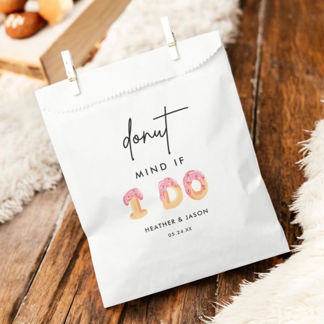 Doughnut Mind If I Do Doughnut Bar Wedding Favour Favour Bag (Creator Uploaded)