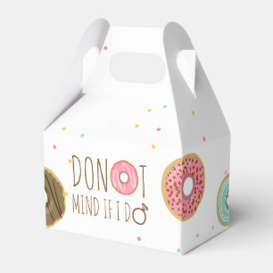 Doughnut Mind If I Do Favour Box Bridal Shower Bag
