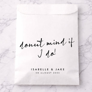 Doughnut mind if I do Minimalist Script Wedding Favour Bag