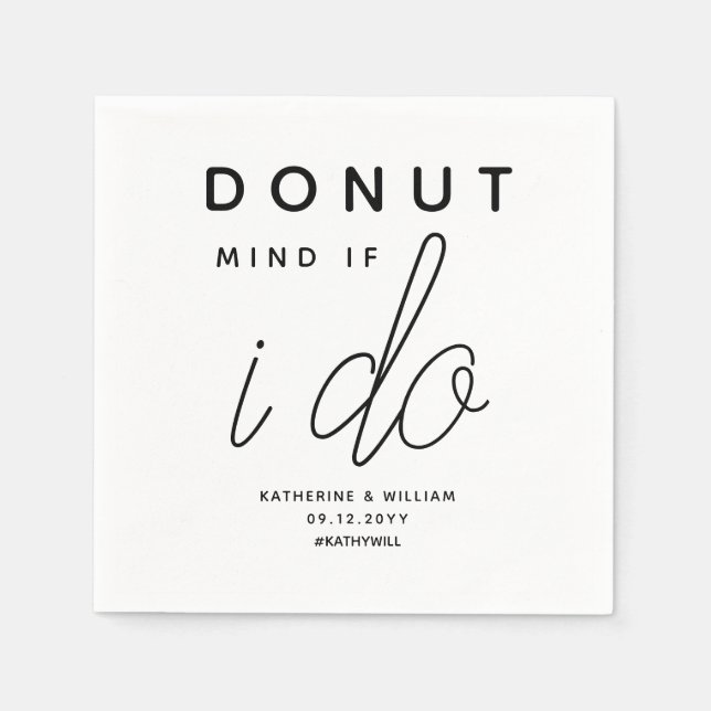 Doughnut mind if I do modern Napkin (Front)