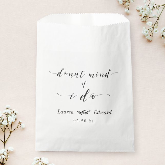 Doughnut Mind If I Do Wedding Doughnut Favour Bag (Creator Uploaded)
