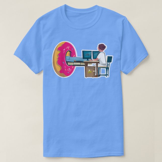 Doughnut MRI scanner for radiology technician and  T-Shirt (Design Front)