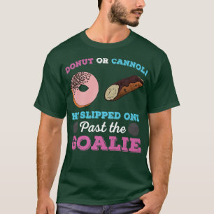 Doughnut or Cannoli Funny Gender Reveal Pregnancy T-Shirt