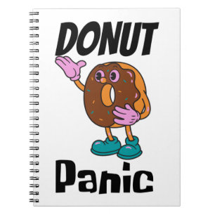 Doughnut Panic Funny Notebook