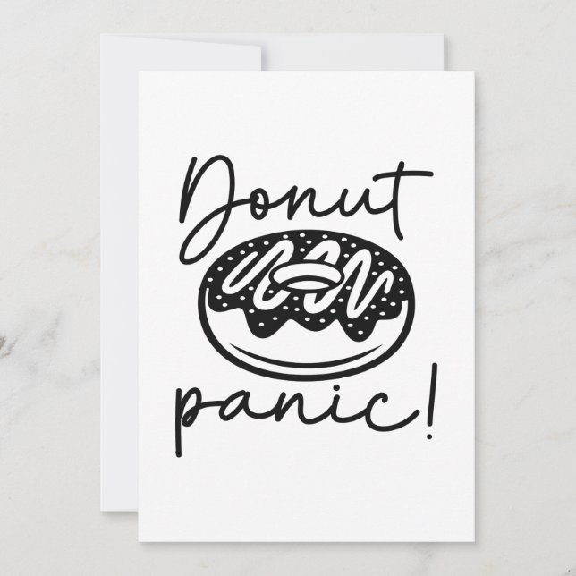 Doughnut Panic Thank You Card (Front)