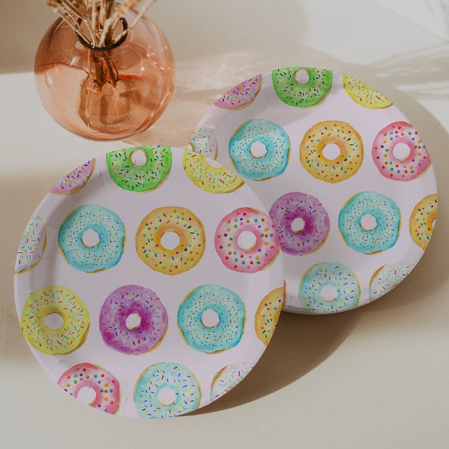 Doughnut Party Paper Plates (Donut Party Paper Plates)