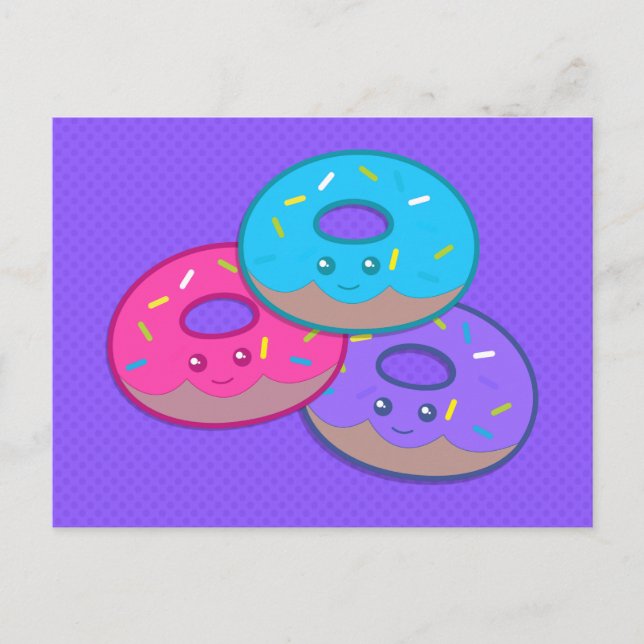 Doughnut Party Postcard (Front)