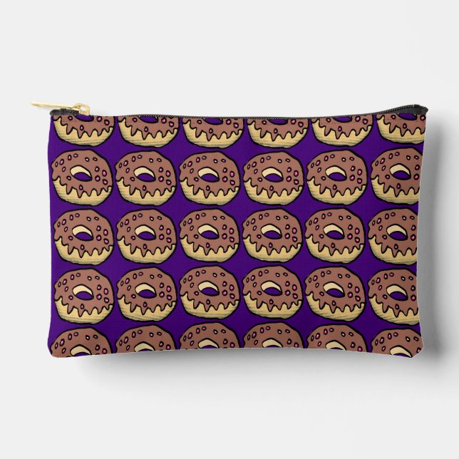 Doughnut Pattern Accessory Pouch (Front)