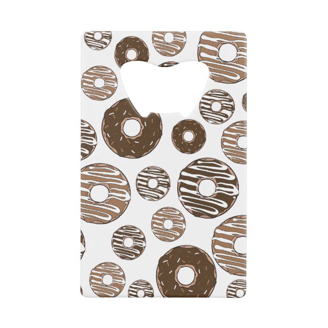 Doughnut Pattern, Chocolate Doughnuts, Caramel Dou (Front)
