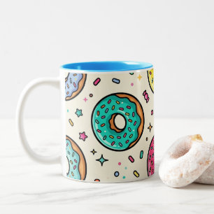 Doughnut Pattern Coffee Mug