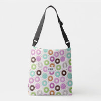 Doughnut Pattern custom monogram bags