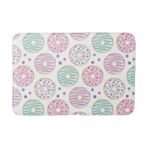 Doughnut Pattern Cute Colourful Bath Mat