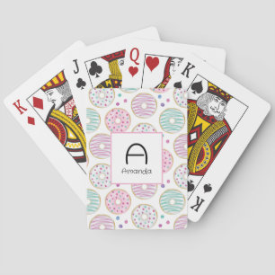 Doughnut Pattern Cute Colourful Playing Cards