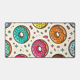 Doughnut Pattern Desk Mat