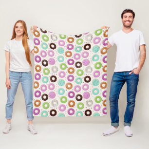 Doughnut Pattern fleece blankets